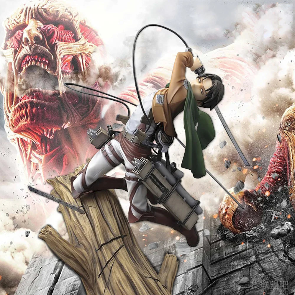 35cm Attack on Titan Mikasa & Levi Action Figure Set