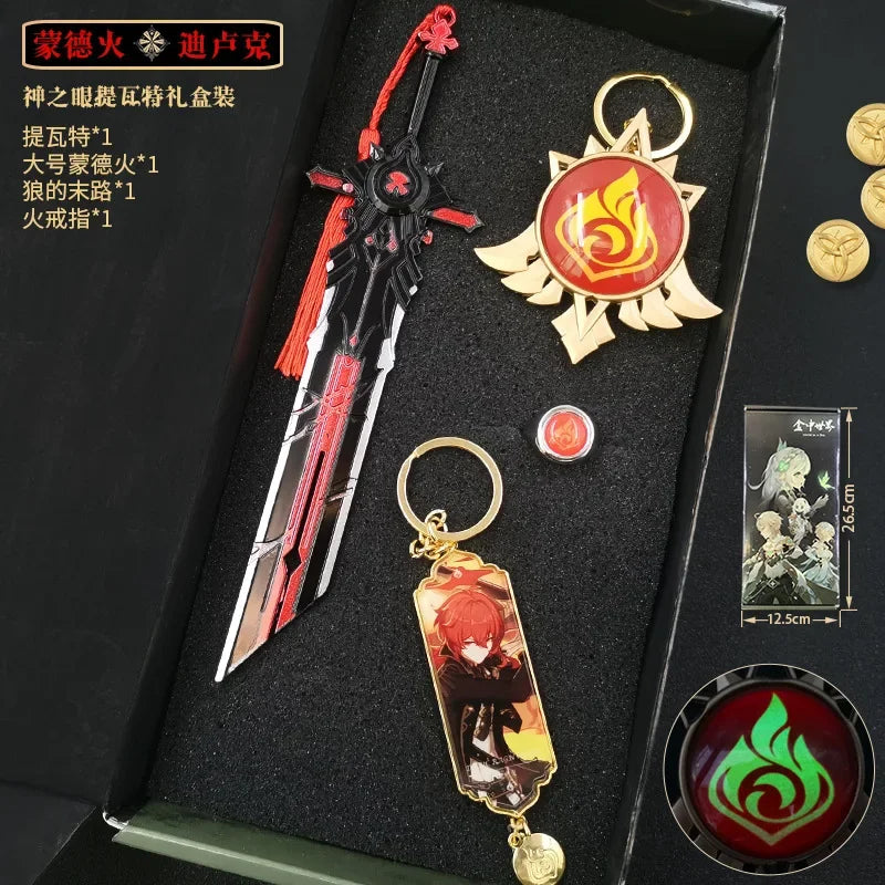 Genshin Impact Luminous Keychain Set