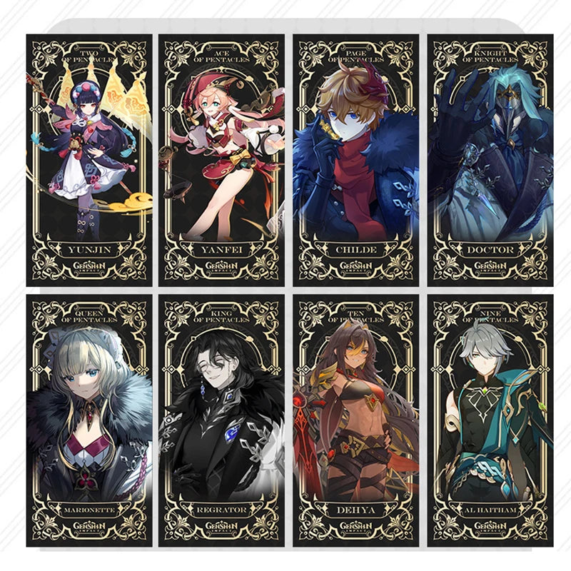 56pcs Genshin Impact Tarot Card Deck