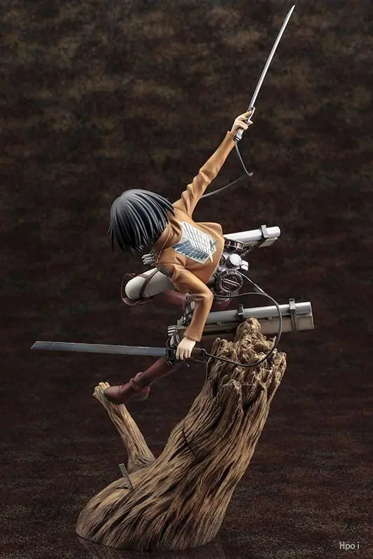 35cm Attack on Titan Mikasa & Levi Action Figure Set