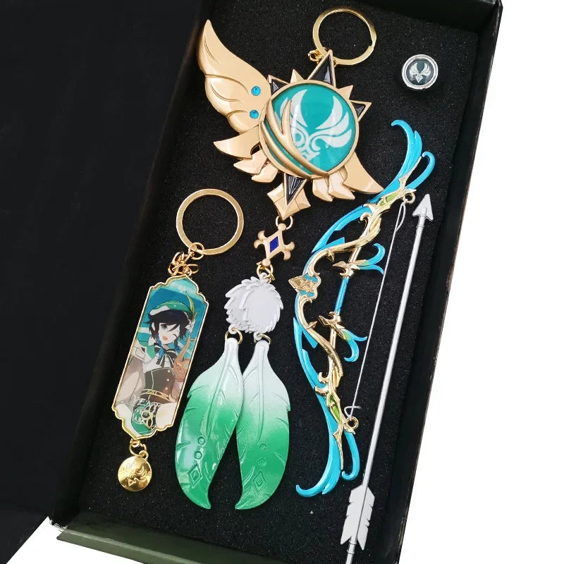 Genshin Impact Luminous Keychain Set