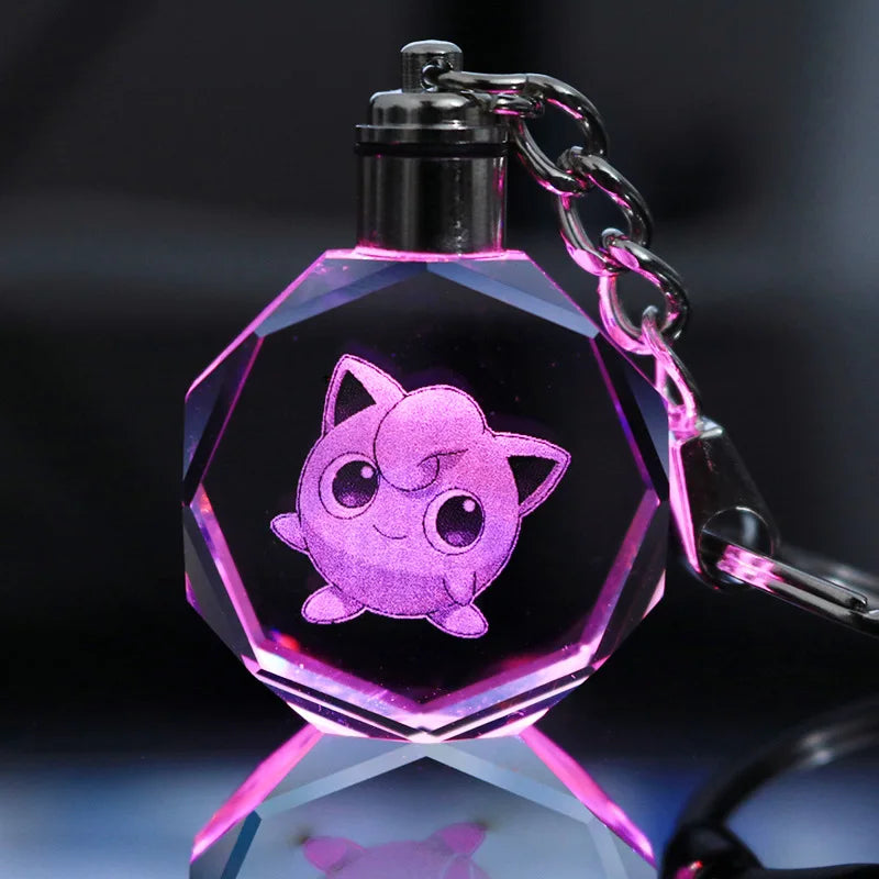 Pokemon Crystal Luminous Keychain Set