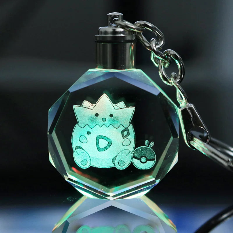 Pokemon Crystal Luminous Keychain Set
