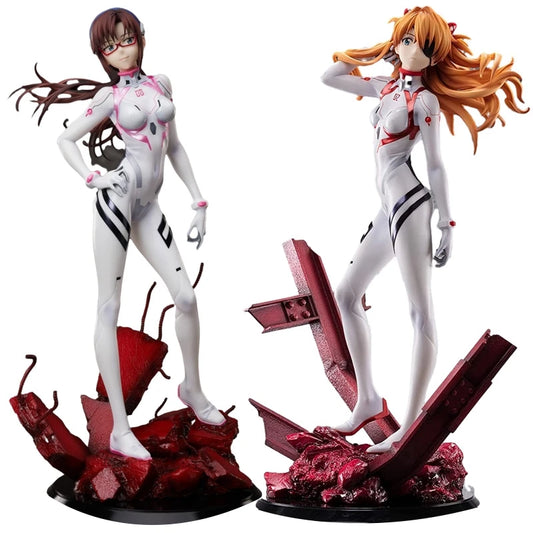 26cm Neon Genesis Evangelion Asuka nad Makinami Figures