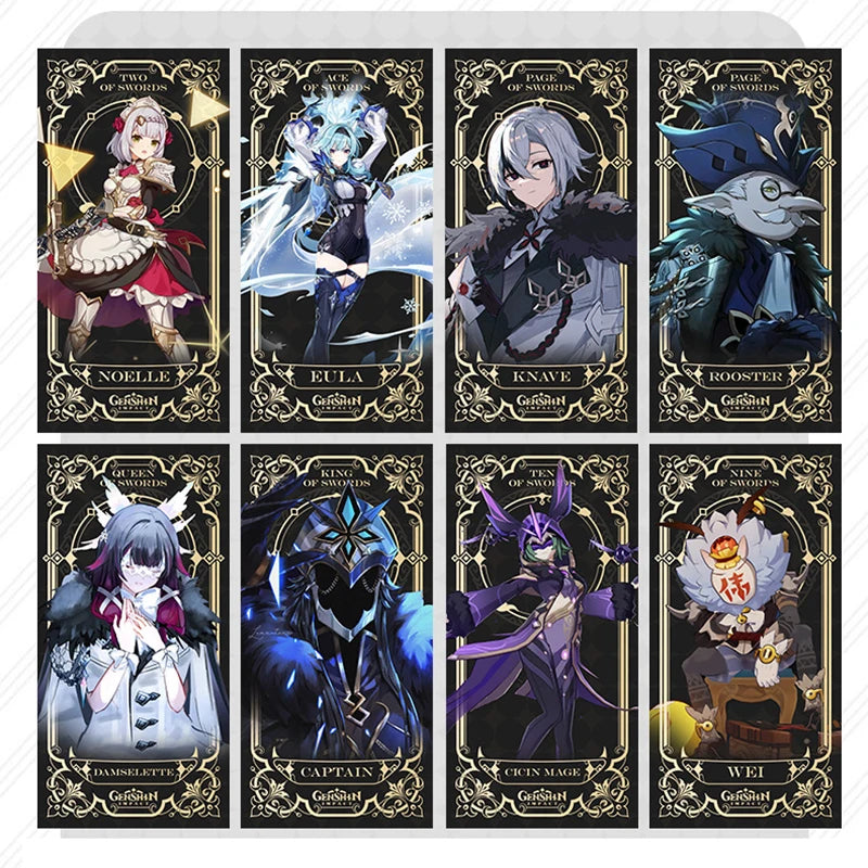 56pcs Genshin Impact Tarot Card Deck