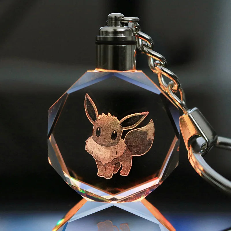 Pokemon Crystal Luminous Keychain Set